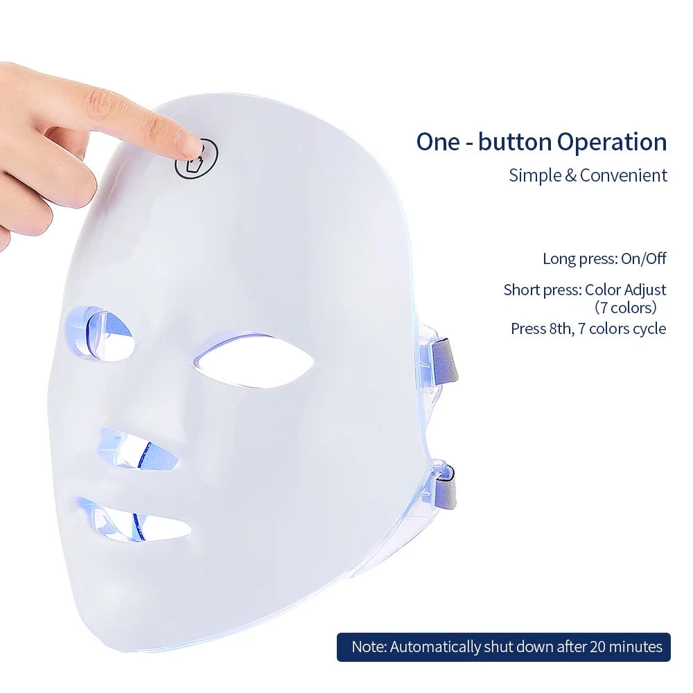 Facial LED Mask 7 Colors LED Face Mask