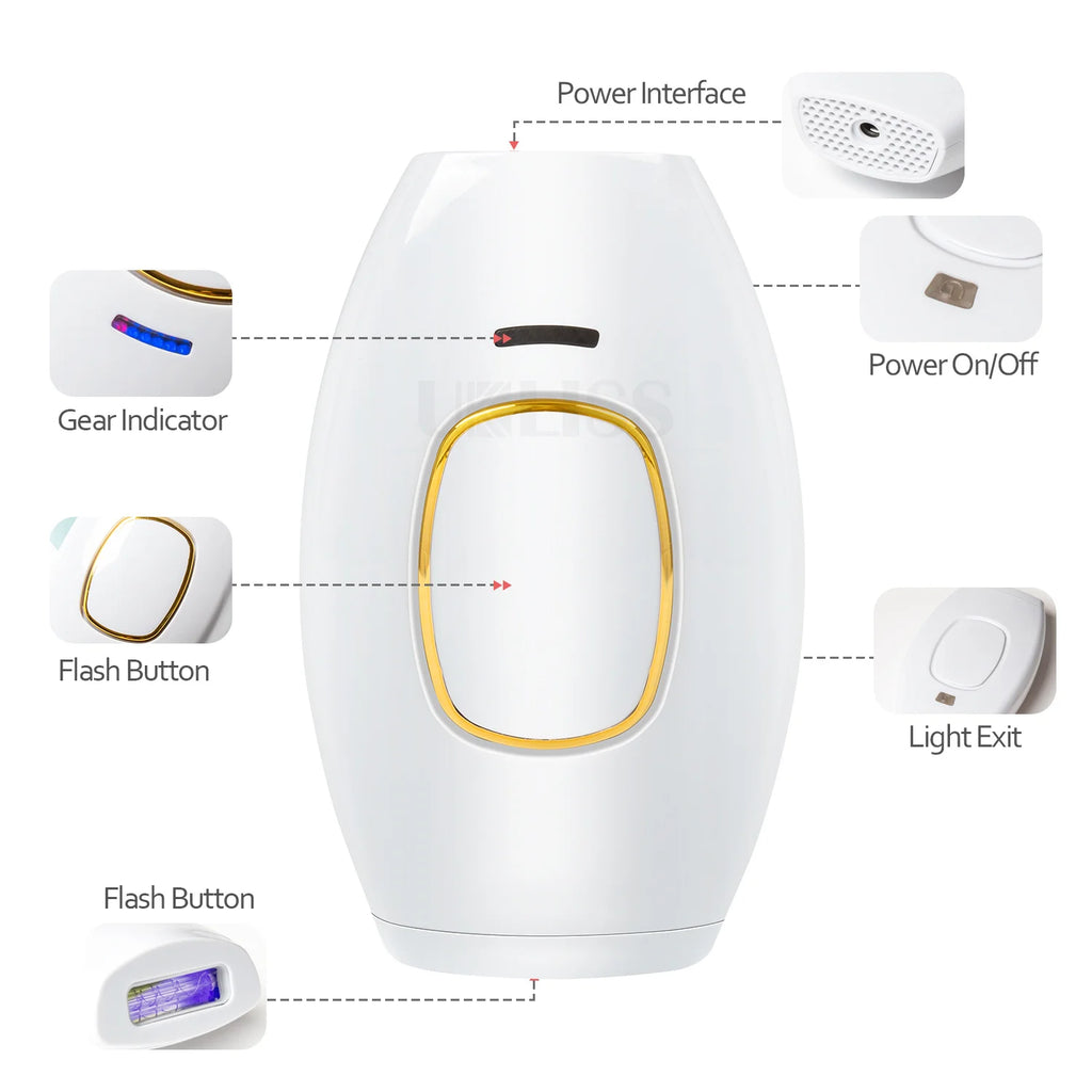 New IPL Hair Removal Laser Epilator For Women 500,000 Flash. Painless Hair Removal